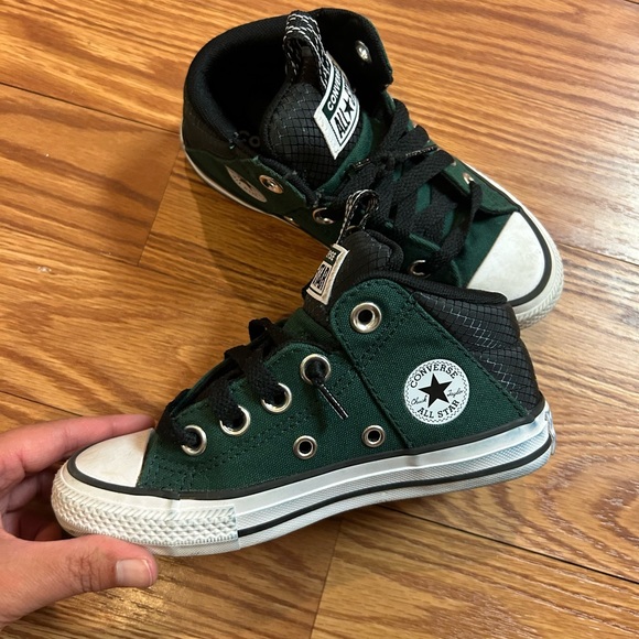 Converse Other - Converse Kids High-Top Sneakers - Dark Green and Black